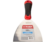 ЗУБР 120 мм, профилированное полотно, двухкомпонентная ручка, нержавеющий, шпатель (10072-12)