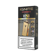 Одноразовая электронная сигарета Ignite V250 Gold - Watermelon Ice (25000 затяжек)