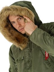 Парка Alpha Industries N-3B Slim Fit Sage Green (Зеленая)