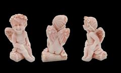 Силиконовый молд Ангелочек на бревнышке