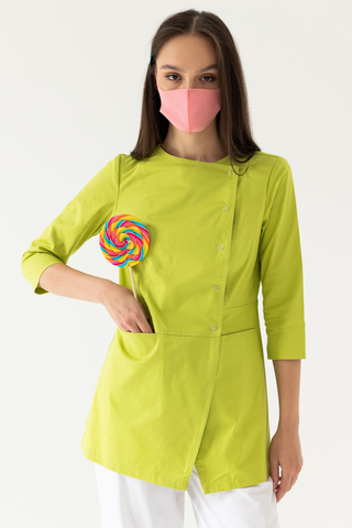 Блуза женская м272 toray стретч лайм0933