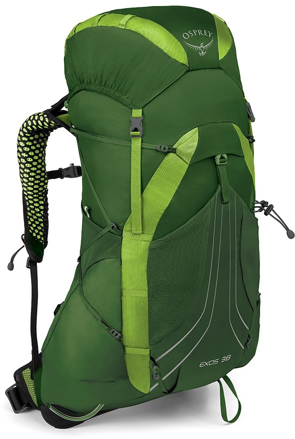 Туристические рюкзаки Рюкзак туристический Osprey Exos 38 Tunnel Green exos38_side_tunnel_green_1_2.jpg
