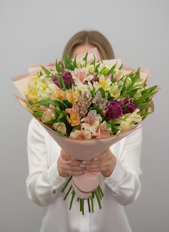 Букет из 25 альстромерий микс