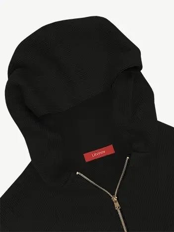 Толстовка на замке из шелка