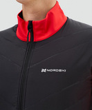 Премиальный костюм для лыж и зимнего бега Nordski Hybrid Pro 2.0 Red/Black мужской