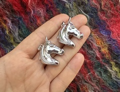 Подвеска "Лошадь" со стразами, 29мм