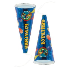 Хлопушка Конус Буратино круги