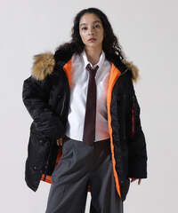 Парка Alpha Industries N-3B W Black (Черная)