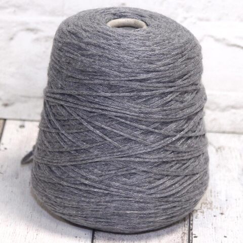 Мериносовый шнурок 230 LORO PIANA / SECRET SHINE серый с блеском