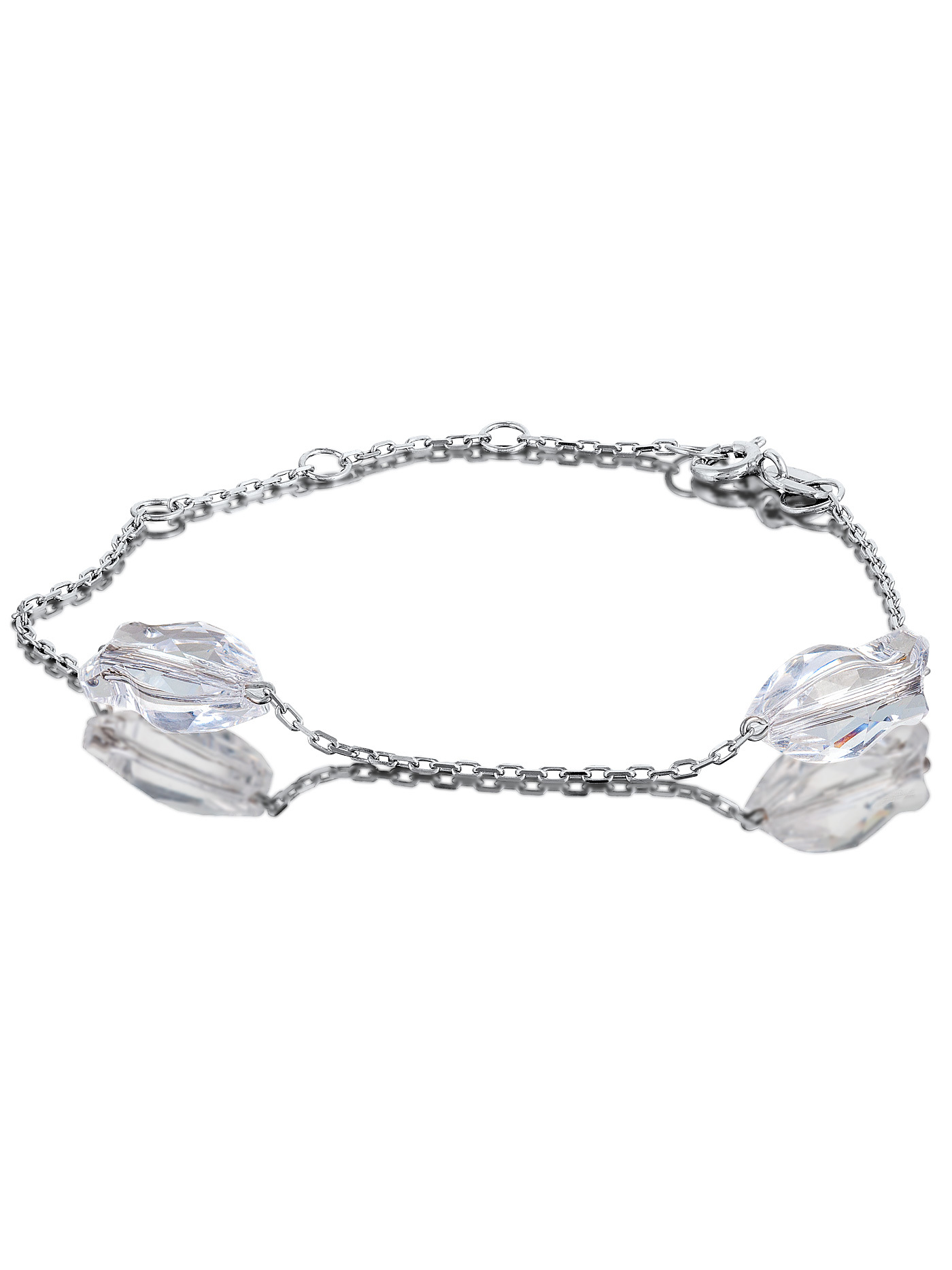 Серебряный браслет с кристаллами Swarovski