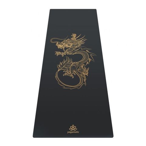 Каучуковый коврик для йоги Dragon Grey Gold 185*68*0,4 см