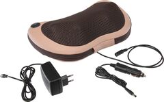 Массажная подушка с подогревом и разминающим массажем Шиацу, бежевая Bradex