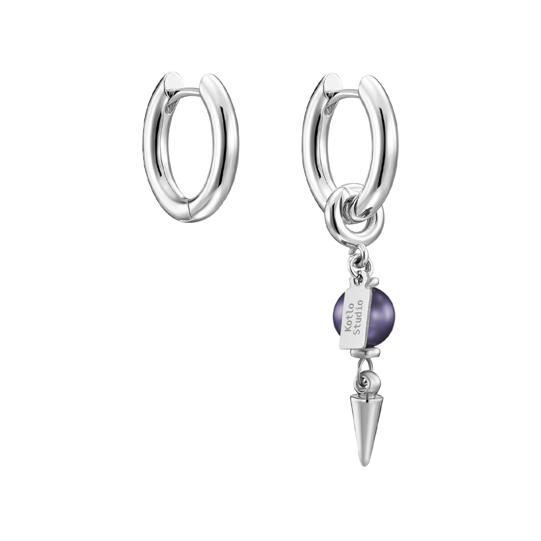 

Серьги Piece Of Punk Silver-Blue Earrings