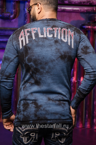 Affliction | Пуловер мужской двусторонний SPIKER IMPACT A19819 спина обратная сторона