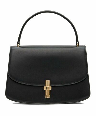 Кожаная сумка через плечо The Row "sofia 8.75" черный