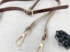 Ремень для сумки кож. зам, р. 1,2х125 см, коричневый