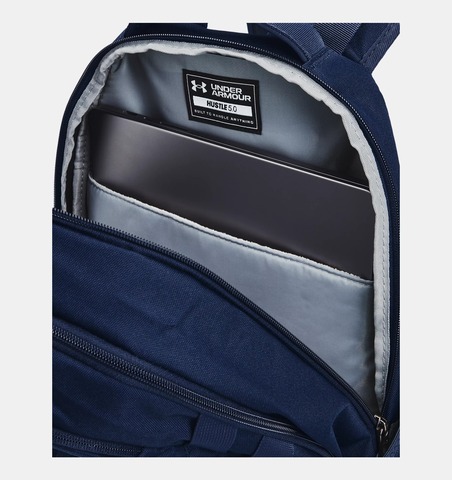 Картинка рюкзак городской Under Armour Hustle 5.0 Backpack синий - 6