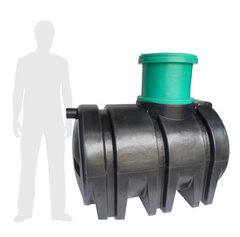 Септик "Эко 1500 Н" (накопительная ёмкость) с удлиняющей горловиной 1,5 метр Экогрупп ДВ 1500 л.(1500x1100x2600см;) - арт.561188