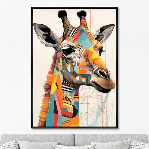 ArtNoMore - Репродукция картины на холсте Giraffes, No 1, 2024г.