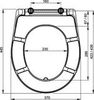 Сиденье для унитаза Duroplast, арт.A601, арт. A601 AlcaPlast