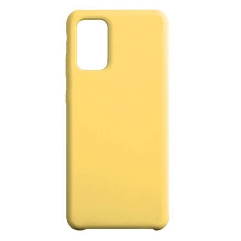 Силиконовый чехол Silicone Cover для Samsung Galaxy S20 Plus (Желтый)