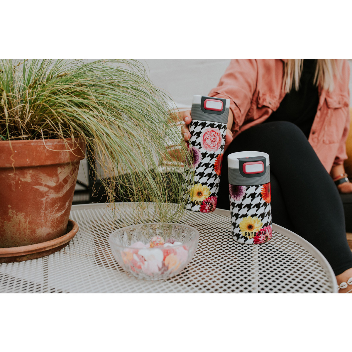 Термокружка Kambukka Etna (300 мл), Цветочный пэтчворк, арт. 11-01037 - фото 2