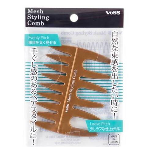 Vess Mesh styling comb Гребень с широкими зубчиками для укладки волос