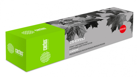 Картридж лазерный Cactus CS-EXV33 C-EXV33 черный (14600стр.) для Canon iR 2520, 2525, 2530, 2525i, 2530i