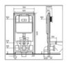 CeramaLux 811CL Инсталляция для унитаза Смывной бачок цельно литой Экономный слив Жёсткая стальная рама