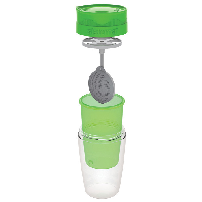 Термокружка для чая Sistema 370 мл, цвет Розовый, арт. 21476 - фото 12