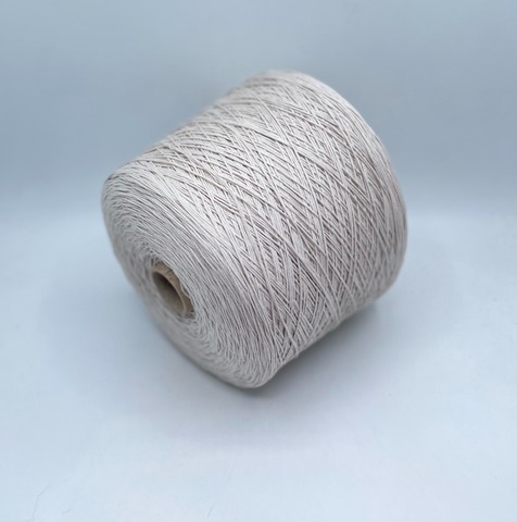 Бобинная пряжа (пр.Италия), art.Cotone, 350м/100 гр. 100%Хлопок, цвет-Алебастр , арт.34750