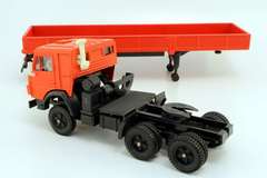 KAMAZ-5410 with semi-trailer red AREK Elecon Made in USSR 1:43