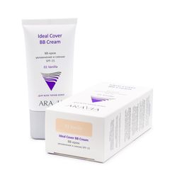 BB-крем увлажняющий SPF-15 Ideal Cover BB-Cream Vanilla 01, туба 50 мл, ARAVIA Professional