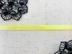 Лента атласная, ш. 0,5 см, светло-жёлтый