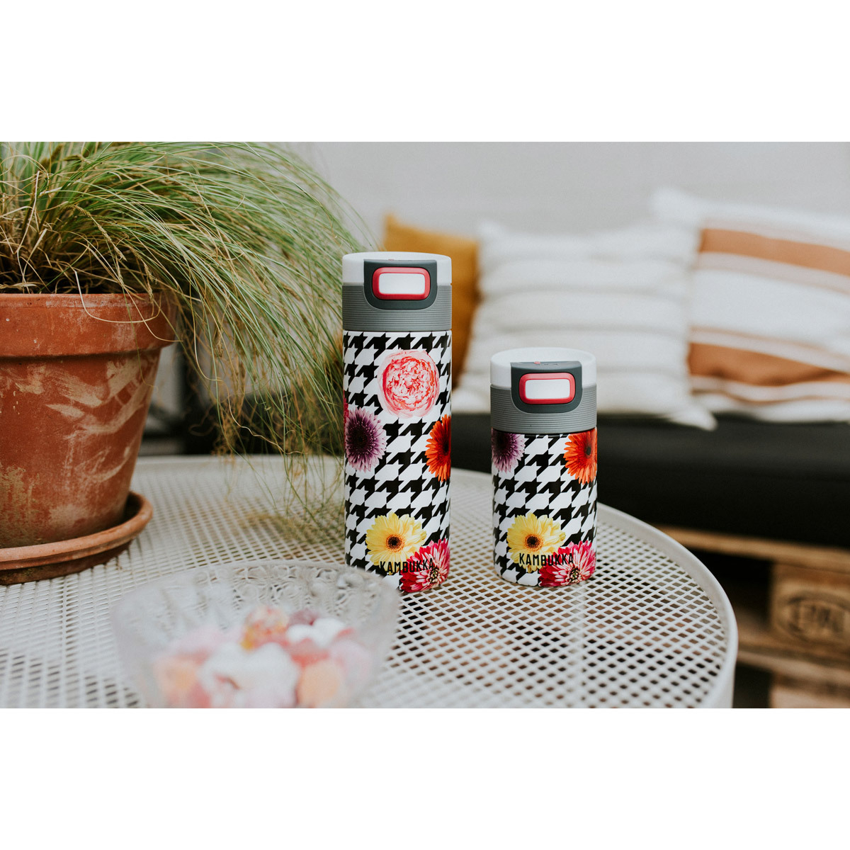 Термокружка Kambukka Etna (300 мл), Цветочный пэтчворк, арт. 11-01037 - фото 3
