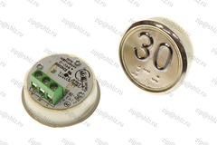 Кнопка (кнопочный модуль) BBP-R331-CMPLT-D-W "30 этаж", круглая, динамическая белая подсветка, Брайль.
