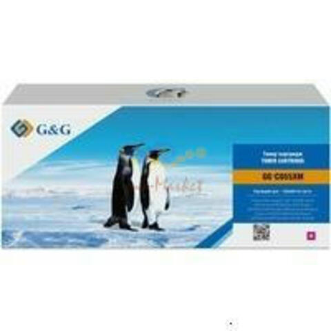 Картридж лазерный G&G GG-C055XM пурпурный (5900стр.) для Canon Canon LBP 663Cdw/664Cx , MF 742Cdw/744Cdw i-Sensys