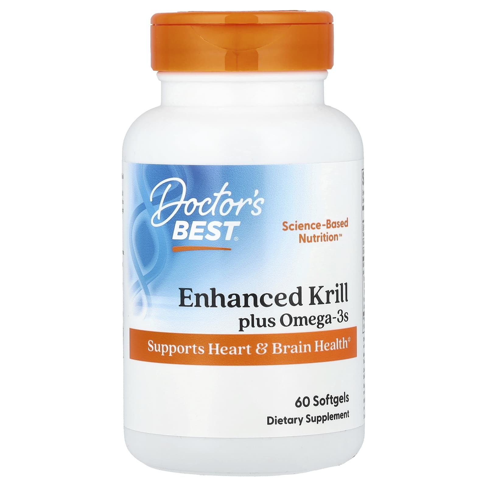 Doctor's Best, обогащенный криль с омега-3 из криля Superba, 60 капсул ...