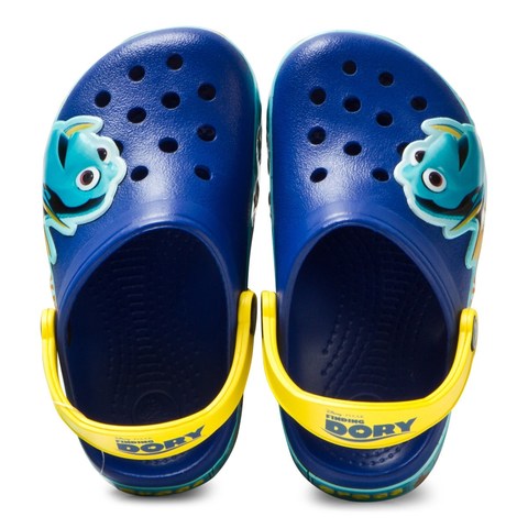 Сабо Crocs clogk Croslights Dory светящиеся рыбка Дори