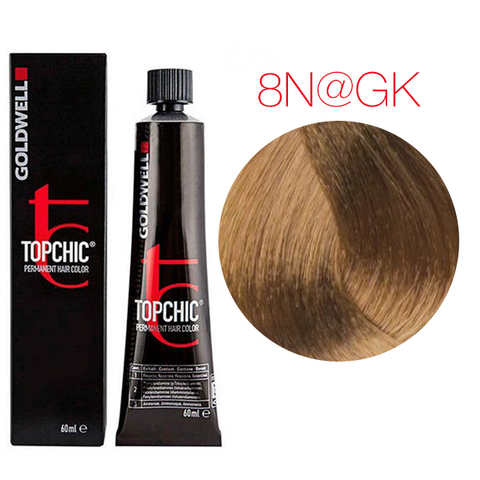 Goldwell Topchic 8N@GK (светлый блонд с золотисто-медным сиянием) - Стойкая крем-краска