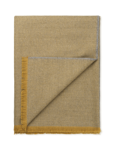 Плед 130x200 Elvang Skyfall yellow ochre