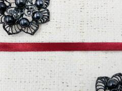 Лента атласная, ш. 0,5 см, бордовый