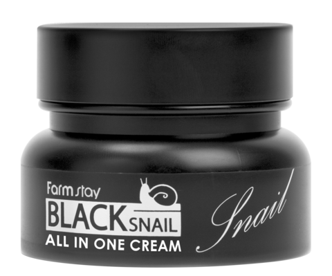 Крем для лица с муцином черной улитки Black Snail All In One Cream FARMSTAY