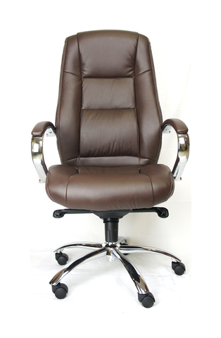 Кресло для руководителя Everprof Kron M экокожа коричневый 125*53*47 Хромированная сталь Мультиблок - механизм повышенной комфортности с возможностью фиксации кресла в нескольких положениях