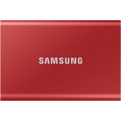 Внешний SSD Samsung 2TB T7 Portable SSD Metallic Red красный