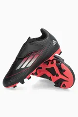Бутсы adidas F50 Club Hook-and-Loop FG/MG Junior - черный