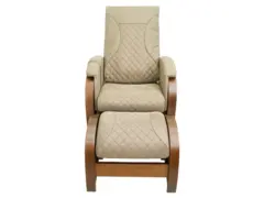 Кресло-качалка (маятник) с массажем FUJIMO BALANCE 2 Бежевый с пуфом