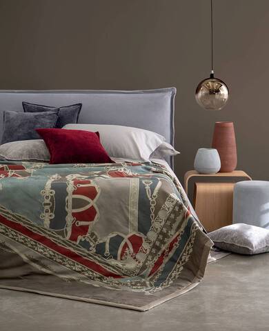 Плед 270x270 Svad Dondi Horsiere Tortora светло-коричневый