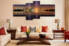 Модульная картина "Ночной Нью-Йорк панорама"