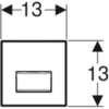 Клавиша смыва для писсуара Geberit Sigma50 116.016.SE.5